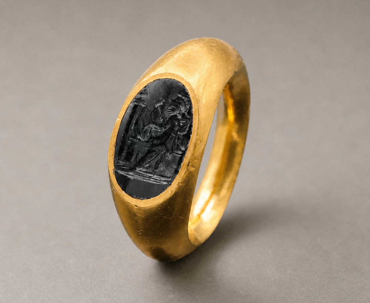 ★極美 19世紀 オスマン朝 パズルリング アンティーク 実物 オリジナル 指輪 Antique Gallery Soleil アンティークジュエリー / 古代ローマ1世紀